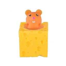 Дитяча іграшка сквіш Pop Up "Мишка у сирі" Bambi SQ-23(Brown) коричневий