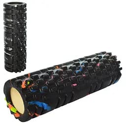 Масажер рулон для йоги MS 2126 матеріал EVA Чорний