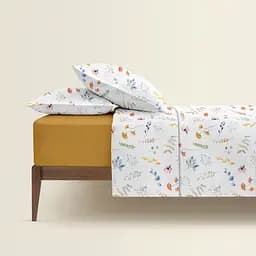 Комплект постільної білизни Cosas Botanic charm CS5 Сімейний білий (BotanicCharm_El180x30-16Mustard_160x2) - мініатюра 2