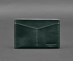Кожаная обложка-органайзер для документов 6.2 зеленый краст