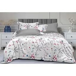 Комплект постельного белья Soho Lounge Cristiana Silver Евро 200x230 см бело-серый (A130155)