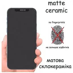 Скло захисне Drobak Matte Ceramics Samsung Galaxy S25 FE 5G Black (333322) - мініатюра 5