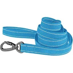 Поводок для собак Barksi Сotton с карабином на замке 200x2 см голубой