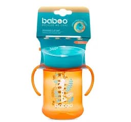 Чашка-непроливайка Baboo Safari 360°, 6+ міс., 300 мл, помаранчева (8-134) - мініатюра 4