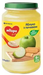 Фруктовое пюре Milupa Яблоко с печеньем, 190 г