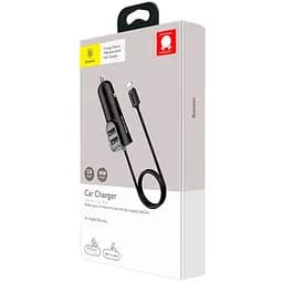 Автомобільний зарядний пристрій Baseus Energy Station 2USB QC 5.5A CCNL-01 Black