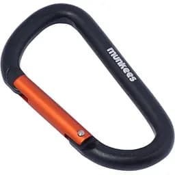Брелок-карабін Munkees 3208 D 8х80 мм Black (1012-3208-BK)