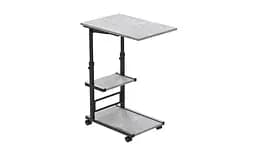 Стол приставной Ferrum-decor Адан 62x40x60 металл Черный ДСП Бетон 16мм (FRD-102490)