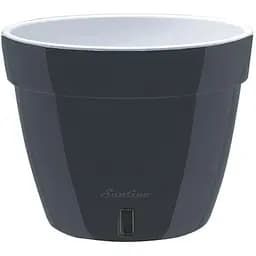 Вазон Santino Asti 18 л антрацит-білий (2021298)