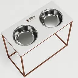 Hollky Base XL40 — миски на підставці для великих собак (2 × 1,8 л, висота 40 см) - мініатюра 7