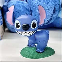 Інтерактивна іграшка Стіч фігурка сюрприз Stitch з рухомими елементами в коробці Синій - мініатюра 6