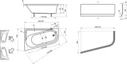 Ванна акрилова Ravak Chrome 160x105 права CA61000000 - мініатюра 2