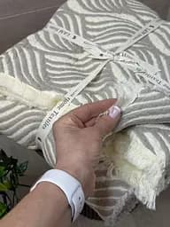 Плед двосторонній мусліновий євро L&M Home Textiles 20289 200х220 см світло-сірий - мініатюра 2