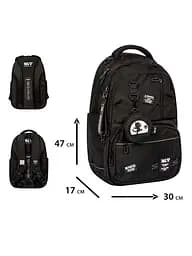 Рюкзак шкільний Yes TS-50L Black Cat - мініатюра 3