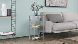 Етажерка 3/34 Ferrum-decor Серії Коннект 73x34x28 сірий ДСП Дуб Сонома Трюфель 16мм (FRD-104305) - мініатюра 2