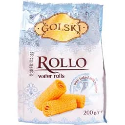 Рулетики Golski Ролло вафельный вкус топленого молока, 200 г (905885)