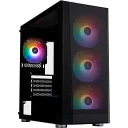 Корпус 1stPlayer X5-BK-4F1 Black [146449]