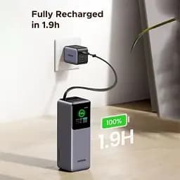 Батарея універсальна Ugreen 20000mAh 165W with Retractable Cable (PB726 55987B) (PB726 55987B) - мініатюра 6