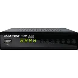 Ефірний Т2 цифровий ресивер World Vision T624A