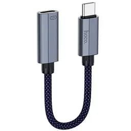 Переходник Hoco UA29A Type-C male to iPhone female адаптер кабель 15 см 3A