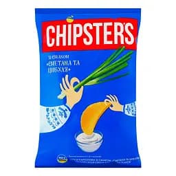 Чипси картопляні Chipster's Сметана та цибуля 60 г