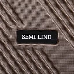 Валіза середня Semi Line 24 дюйми (M) дюйми (M) ABS-Plastic Brown (T5850-2) - мініатюра 9