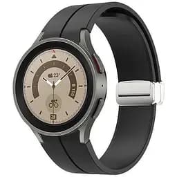 Браслет Cls для Samsung Galaxy Watch 4 - чорний ширина кріплення 20мм силікон Watchbands (W15-1WB20255654)