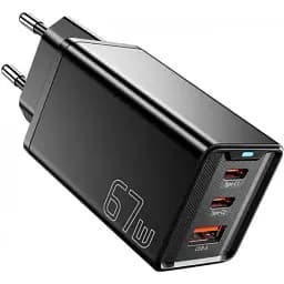 Зарядний пристрій EssagerKolsang 67w GaN Travel Charger 3 порти 2C + A чорний