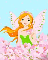 Набір для розпису по номерах Фея у рожевих квітах, Strateg, 30x40 см, SS6699