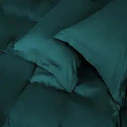 Наволочка MirSon Tencel №07 Emerald 50х50 см смарагдова (2200009371059) - мініатюра 3