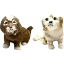 Собака штучне хутро 15х18х13 см