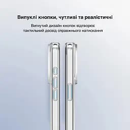 Чохол Vokamo для iPhone 15 Pro захисний з магнітним кільцем прозорий - мініатюра 6