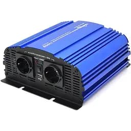 Инвертор напряжения Tommatech MS-1500, 24V/220V, 1500W с апроксимированной синусоидой, 2Shuko, USB, клеммные провода, 6 предохранителей, Q4