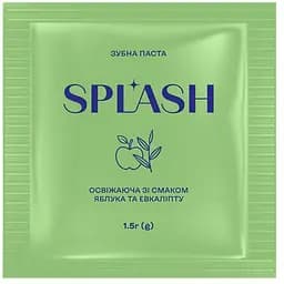 Зубная паста Splash миниатюра освежающая со вкусом яблока и эвкалипта