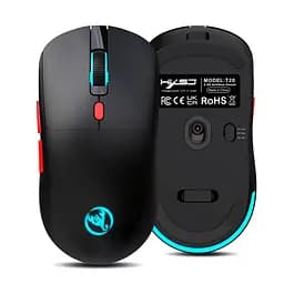 Комп'ютерна миша HXSJ T20 бездротова з акумулятором та підсвіткою 2,4GHz Black