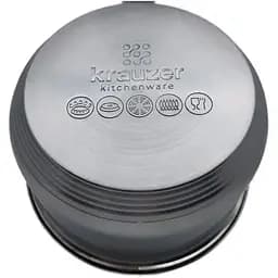 Ківш Krauzer LKA-187HSOCO-12S з кришкою 12х7.5 см 0.6 л (78010) - мініатюра 2