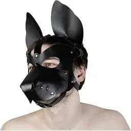 Шкіряна маска собаки Feral Feelings 2 в 1