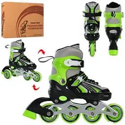 Ролики раздвижные Profi A4146-XS-GR размер (27-30)