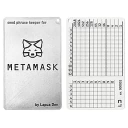 Мнемонічний планшет Lapua Seed phrase keeper for MetaMask (LSPKM)