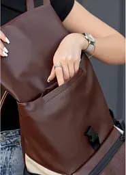 Жіночий рюкзак Sambag RENEDOUBLE шоколадний 37 х 31 х 14 см (27151120r) - мініатюра 7