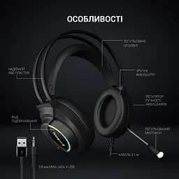 Навушники GamePro HS565 Nitro Black (HS565) - мініатюра 5