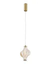 Подвесной светильник, люстра TK Lighting 18212 Elva LED 1x8W 3000K 1032Lm IP20 латунный