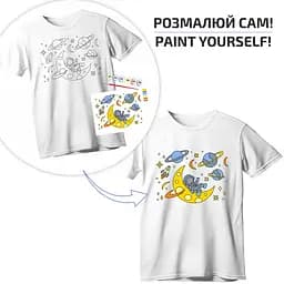 Футболка-розмальовка, Space Adventures , бавовна 100%, розмір S, ROSA Talent - мініатюра 3