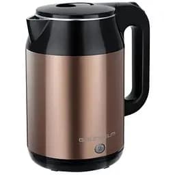 Электрочайник из нержавеющей стали Grunhelm EKS-1859SD дисковый 1.8л 1500 Вт Бежевый/Черный