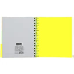 Зошит на пружині Buromax Neon В5 (170x205) 120 аркушів 3 PVC розділювачі жовтий (BM.24359911-08) - мініатюра 6