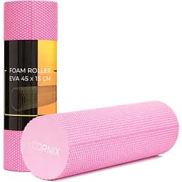 Масажний ролик Cornix EVA+ 45 x 15 см (валик, ролер) XR-0303 Pink