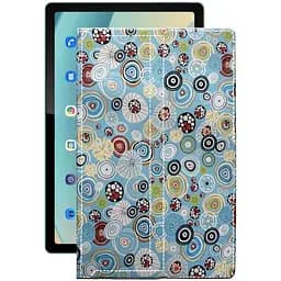 Чехол StatusCASE из экокожи для планшета Blackview Tab 11 Круги-цветные