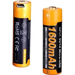 Акумулятор Fenix ARB-L14-1600U 14500 micro usb зарядка