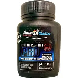 Витаминно-минеральная добавка AnimAll VetLine Hair Skin PRO для малых пород собак 90 таблеток
