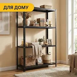 Стелаж з металевими полицями LEOBRO 150 х 75 х 30 см, 35кг/полиця, 4 полиці (LB-R125) - мініатюра 8